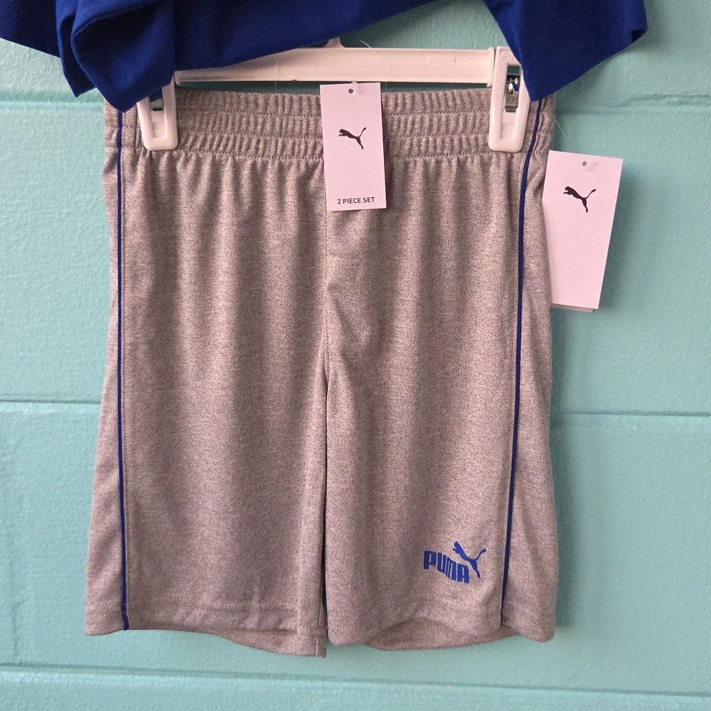 NWT "Puma" 2PC T-Shirt & Short Set Boys Sizes 6 or 7 - Picture 2 of 6